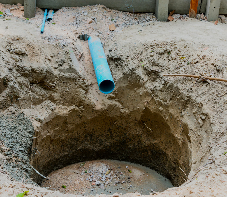hole with tube