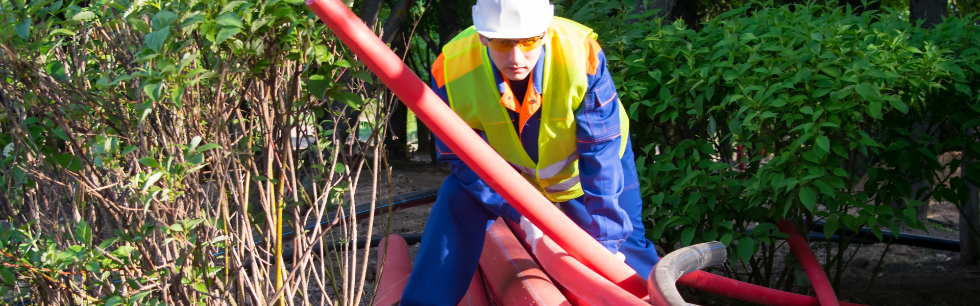 man holding pipe