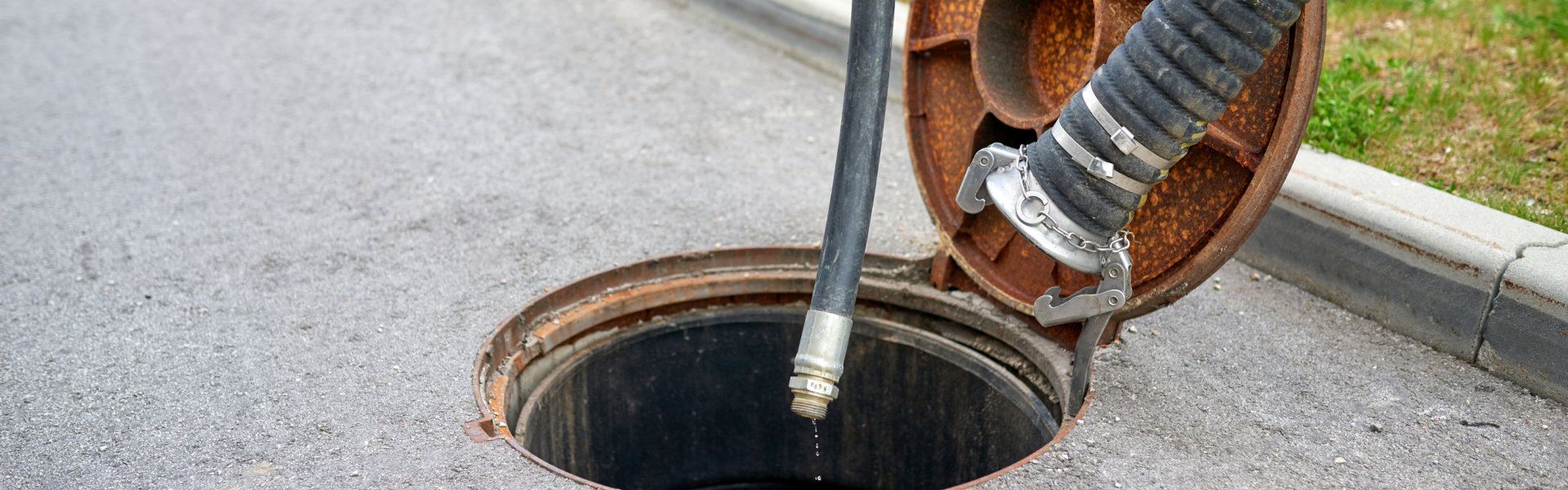 cleaning sludge from septic system